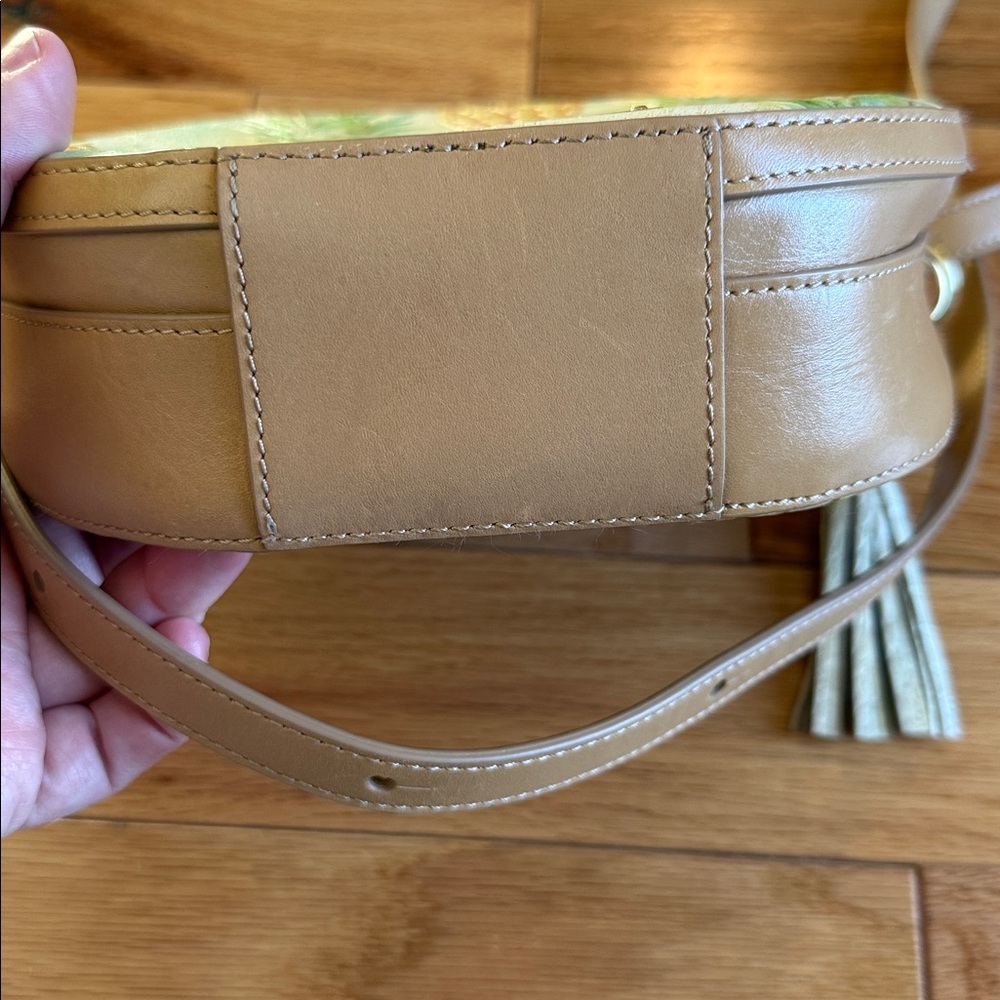 Brahmin - Round Pineapple Print Crossbody Bag - Picture 4 of 4